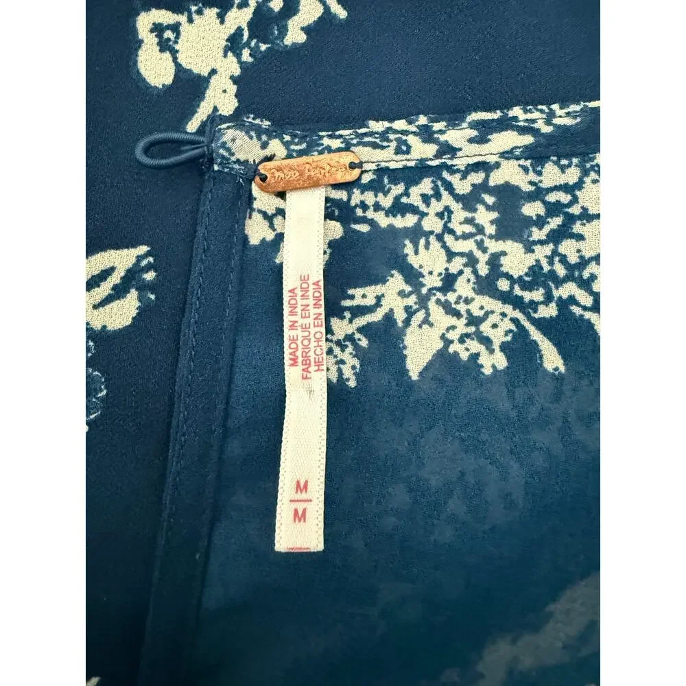 Free People Mazzy Mini Dress Navy Combo Size Medium